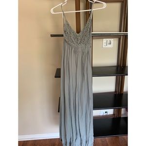 Sage maxi dress